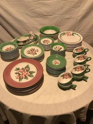 Greenbrier Resort Rhododendron China,  Pristine,  8 Place Settings,