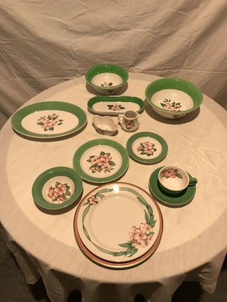 GREENBRIER Resort Rhododendron China,  Pristine,  8 Place Settings, 2