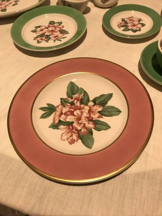 GREENBRIER Resort Rhododendron China,  Pristine,  8 Place Settings, 3