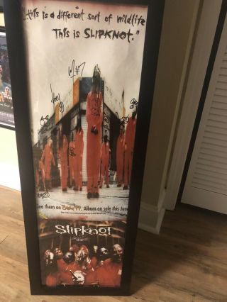 Slipknot Signed Poster 12x36 Size From There Debut