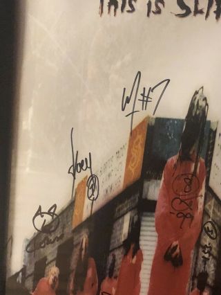 Slipknot signed poster 12x36 size from there debut 3