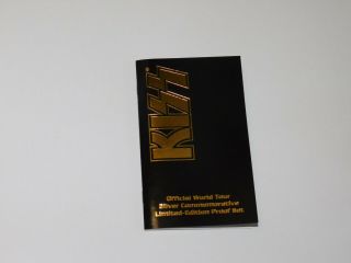 KISS Band Reunion Tour Liberty GOLD SELECT SILVER Coin Box Proof SET 1997 6