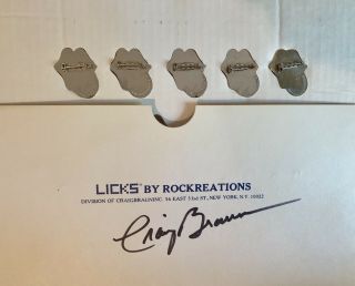 Extremely Rare Rolling Stones’ LICKS Counter Display 8 Licks by C Braun 2
