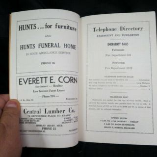 RARE 1955 Telephone book / directory James Deans hometown /the year of his death 5