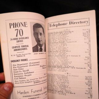 RARE 1955 Telephone book / directory James Deans hometown /the year of his death 6