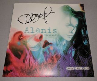Alanis Morissette Signed Autographed " Jagged Little Pill " Lp Record Beckett