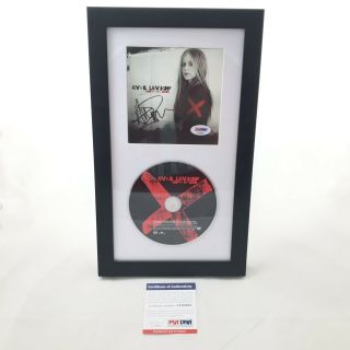 Avril Lavigne Signed “under My Skin“ Cd Album Autograph Psa/dna Framed