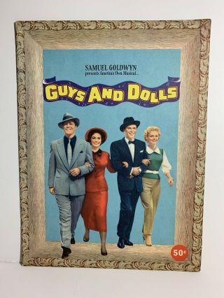 1955 Guys And Dolls Promotional Souvenir Book - Brando,  Simmons,  Sinatra,  Blaine