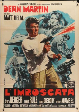 Ambushers Italian 2f Movie Poster 39x55 Dean Martin Senta Berger Matt Helm 1967