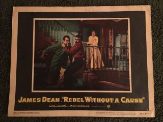 1955 James Dean Rebel Without A Cause Movie Lobby Card 2 Real