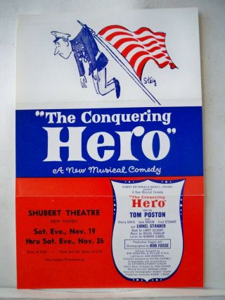 The Conquering Hero Herald Tom Poston / Bob Fosse Tryout Haven Flop 1960