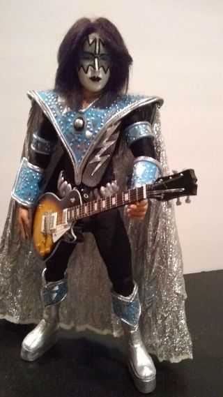 12 inch KISS Custom Ace Frehley UNMASKED costume figure CD 1/6 doll 2