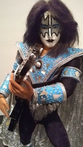 12 inch KISS Custom Ace Frehley UNMASKED costume figure CD 1/6 doll 4