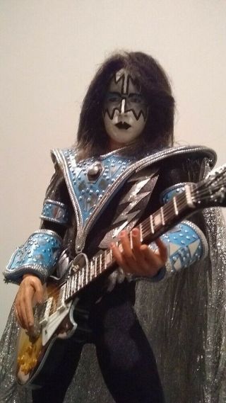 12 inch KISS Custom Ace Frehley UNMASKED costume figure CD 1/6 doll 6