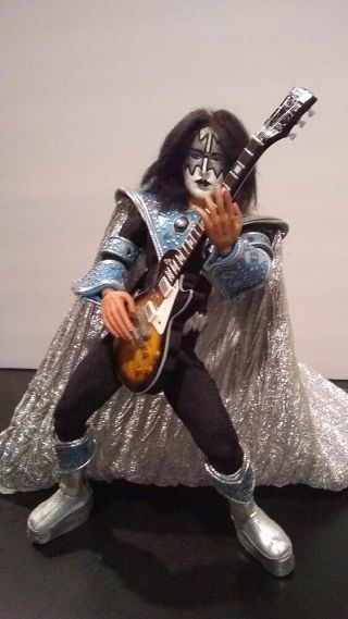 12 inch KISS Custom Ace Frehley UNMASKED costume figure CD 1/6 doll 7