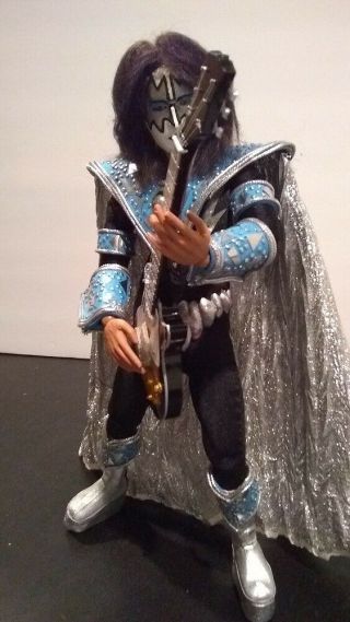 12 inch KISS Custom Ace Frehley UNMASKED costume figure CD 1/6 doll 9