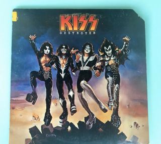 Rare Kiss “destroyer” Promo Lp Album 1976 Casablanca Blue Label