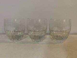 Baccarat French Crystal Set Of 6 Lorraine Pattern Whiskey Tumbler Glasses