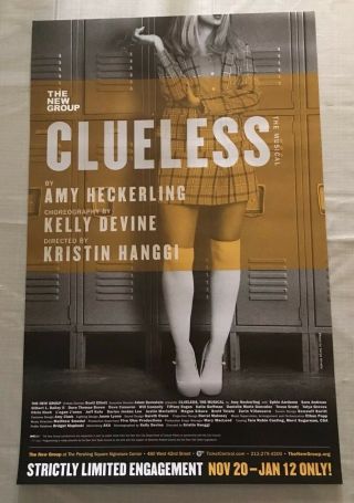 Clueless The Musical Off Broadway Poster 14x22,  Dove Cameron