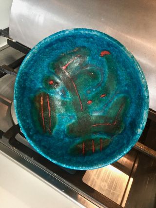 Early Guido Gambone Abstract Stoneware Bowl