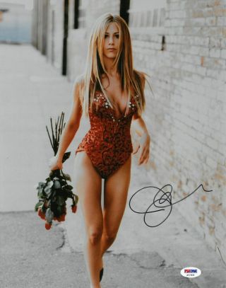 Jennifer Aniston Signed Sexy Authentic Autographed 11x14 Photo Psa/dna Af21578