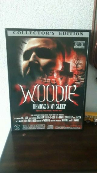 Woodie Demonz N My Sleep Collector ' s Edition Poster Norte Rap,  G Funk (Very Rare 2