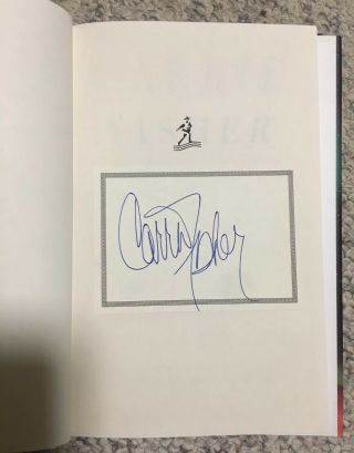 Carrie Fisher Signed Shockaholic Hard Cover Book Signed Bookplate Autograph