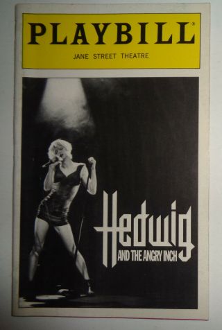 Hedwig And The Angry Inch - Playbill - June 1998