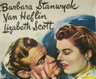 Vintage Movie Poster THE STRANGE LOVE OF MARTHA IVERS 1946 Litho 46/418 7