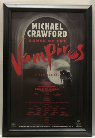 " Dance Of The Vampires " With Michael Crawford Window Card Near