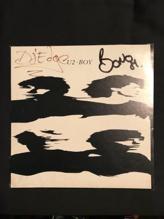 U2 " Boy” Signed Album Flat 5/6/81 Atlanta,  Georgia Bono And “da’ Edge”