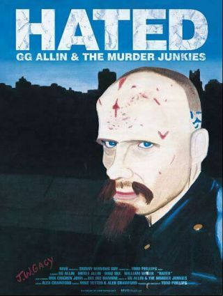 Rare Gg Allin " Hated " Movie Poster Print By John Wayne Gacy