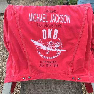 Vintage Michael Jackson Tour Crew Jacket Dangerous Tour Copenhagen 1992 Diesel