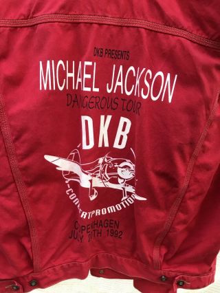 Vintage Michael Jackson Tour Crew Jacket Dangerous Tour Copenhagen 1992 Diesel 4