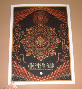 Todd Slater Widespread Panic Morrison Red Rocks Poster Print Black Variant 2014