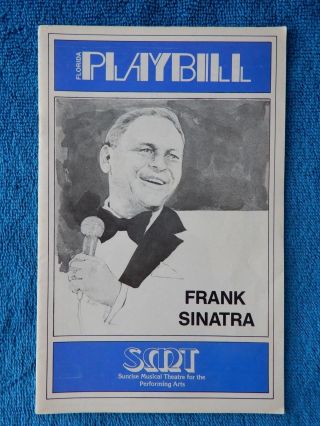 Frank Sinatra - Sunrise Musical Theatre Playbill - January 24th,  1977 - Sinatra