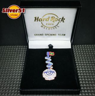Hard Rock Cafe Maldives Go Grand Opening Team Staff Pin Le