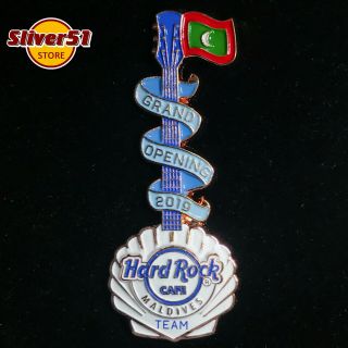Hard Rock Cafe Maldives Go Grand opening Team Staff pin LE 2