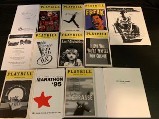 Broadway Playbills And Off - Broadway Programs 1994 - 1999 Including 1996