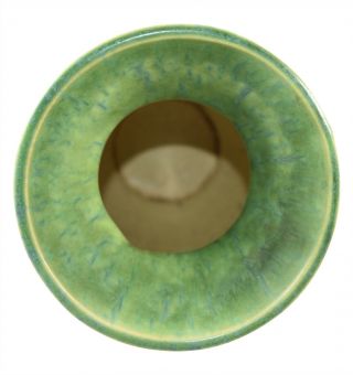 Vintage Roseville Pottery Futura Art Deco Green Pine Cone Vase 433 - 10 5