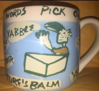 Conan O’brien Nonsense Words Sayings Drawing Mug Cup Nbc Htf