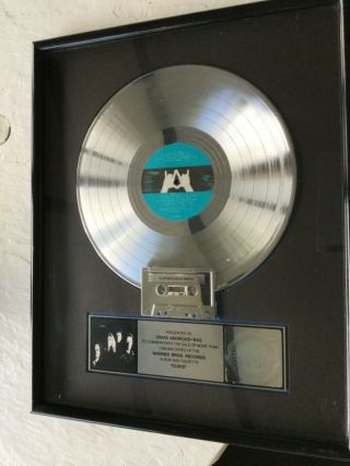 Van Halen “ou812”.  Riaa Award For For Sales Of 1 Million Lp/cassette