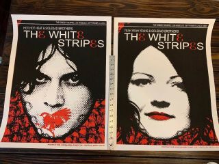 White Stripes ‘03 Concert Poster Rob Jones Silkscreen Los Angeles Jack Third Man