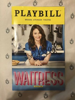 Sara Bareilled Signed Waitress Playbill
