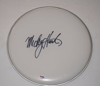 Mickey Hart Signed Autographed 12 " Drumhead Grateful Dead Psa/dna
