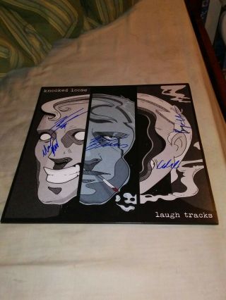 Knocked Loose Rock Metal Band Musicians Signed Laugh Tracks Vinyl Lp Record