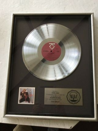 Twisted Sister - Stay Hungrey.  Riaa Award For For Sales Of 1 Million Lp