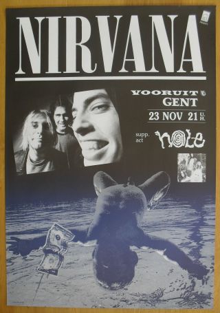 Nirvana Kurt Cobain Concert Poster 