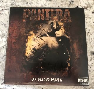 Pantera Far Beyond Driven Signed Import Album Dimebag Darrell Vinnie Paul Rare