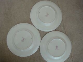 Set of 3 Vintage (1929) Royal Worcester Hand painted/signed W.  BEE FRUIT Plates 2
